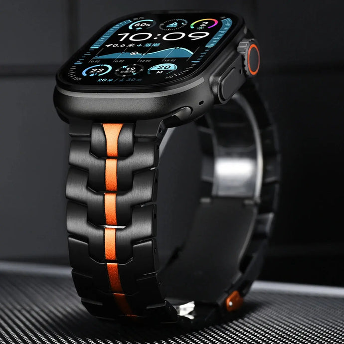 Titanium Steel Metal Apple Watch Bands - 5 color options 42mm - 49mm Axios Bands