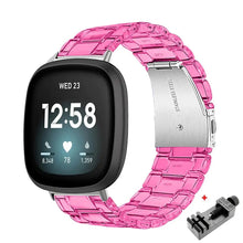 Load image into Gallery viewer, Transparent Resin Fitbit Band For Versa 3 / 4 - Sense 1 / 2  - 10 color options Axios Bands
