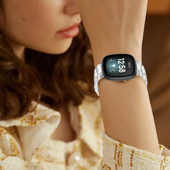 Transparent Resin Fitbit Band For Versa 3 / 4 - Sense 1 / 2 - 10 color options -