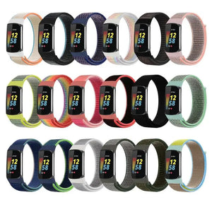 Velcro Fitbit Band For Charge 5 - 11 color options Axios Bands