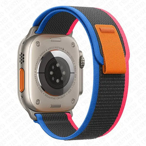 Velcro Nylon Fabric Apple Watch Bands - 23 color options 38mm - 49mm Axios Bands