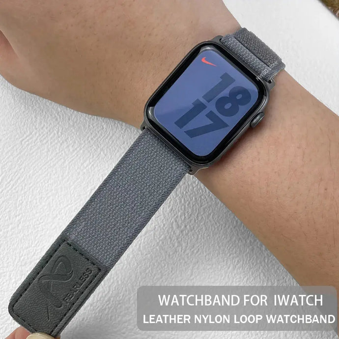 Velcro Nylon Fabric Apple Watch Bands - 4 color options 42mm - 49mm Axios Bands