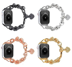 Women Charm Metal Link Strap for Apple Watch Band 8 Color Options 38mm - 49mm - 