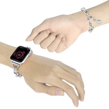 Load image into Gallery viewer, Women Charm Metal Link Strap for Apple Watch Band Axios Bands
