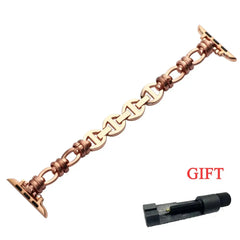 Women Charm Metal Link Strap for Apple Watch Band 8 Color Options 38mm - 49mm - 