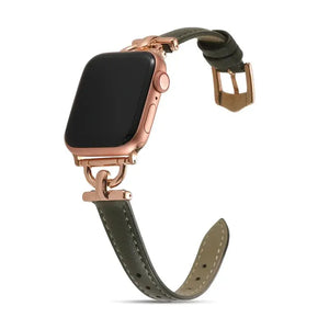Women Slim Leather Wristband Strap for Apple Watch Band - 18 Colors Axios Bands
