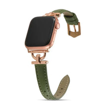 Load image into Gallery viewer, Women Slim Leather Wristband Strap for Apple Watch Band - 18 Colors Axios Bands
