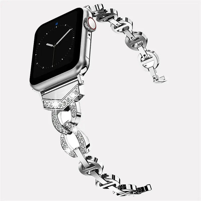 Women’s Rhinestone Diamond Steel Strap for Apple Watch Band - 5 Colors Axios Bands