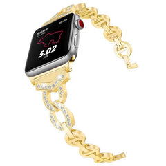 Women’s Rhinestone Diamond Steel Strap for Apple Watch Band - 5 Colors - 