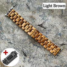 Load image into Gallery viewer, Wooden Apple Watch Bands - 10 color options 38mm - 49mm Axios Bands
