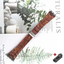 Load image into Gallery viewer, Wooden Apple Watch Bands - 10 color options 38mm - 49mm Axios Bands