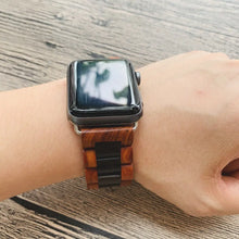 Load image into Gallery viewer, Wooden Apple Watch Bands - 10 color options 38mm - 49mm Axios Bands