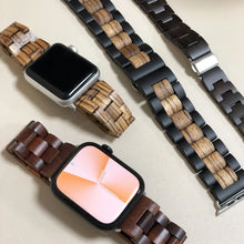 Load image into Gallery viewer, Wooden Apple Watch Bands - 10 color options 38mm - 49mm Axios Bands
