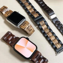 Load image into Gallery viewer, Wooden Apple Watch Bands - 10 color options 38mm - 49mm Axios Bands