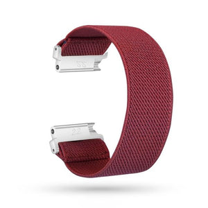 Chicwrist - Nylon Elastic Fitbit Band For Versa, Versa 2, Versa Lite - 42 Color Options