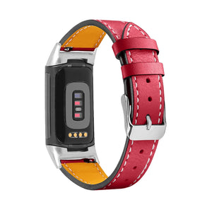 Leather Fitbit Band For Charge 5 - 15 Color Options